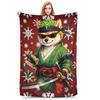 1PC One Pieces Running Scared Heavy Metal Logo  Winter Blankets for Adults Bedding Home Interior Sofa Knee