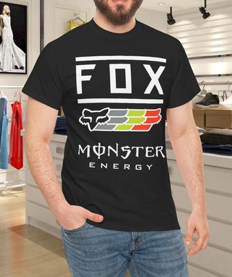 Fox Racing Svart Bomull Unisex T-shirt