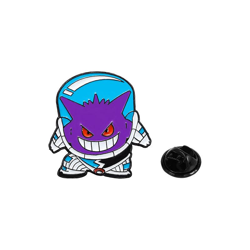 

Cute cartoon animation brooch, peripheral film and television Pokémon series metal badge clothing pendant