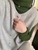 Elegant Korean-Style Gold Buckle Knit Vest: Soft, Fluffy Autumn/Winter Outerwear for Women - Solid Color Layering Top for Spring