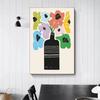 Bright Modern Plant And Flower Minimalist Poster Abstract Vase Leaves Prints Canvas Painting Wall Picture Home Living Room Decor