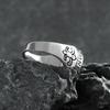 Vintage Titanium Steel Ring for Men Nordic Viking Letter Compass Handmade Boutique Jewelry Gift
