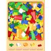 Marble Race Run Maze Ball Track Building Blocks 100PCS Funnel Slide Assemble Bricks Compatible Toy Christmas Gift