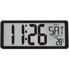 Office Decor 12/24Hr Desktop Day Electronic Clock Extra Large Screen Display Digital Clock Bedroom Multi-Functional Alarm Clock