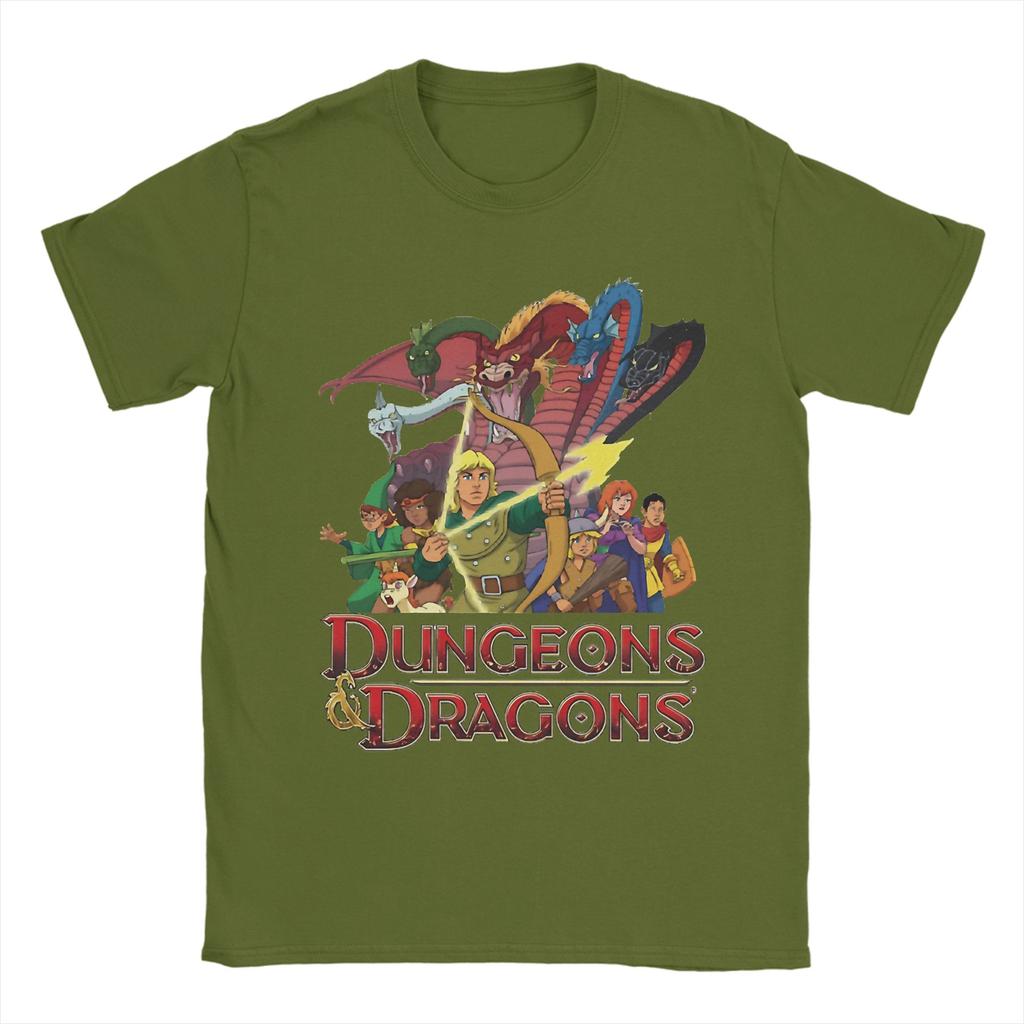 Dungeons And Dragons Cartoon T Shirt Beach Trending T Shirts Unisex 100 Cotton Round Neck Tees ShortSleeved Y2K Casual Tshirt