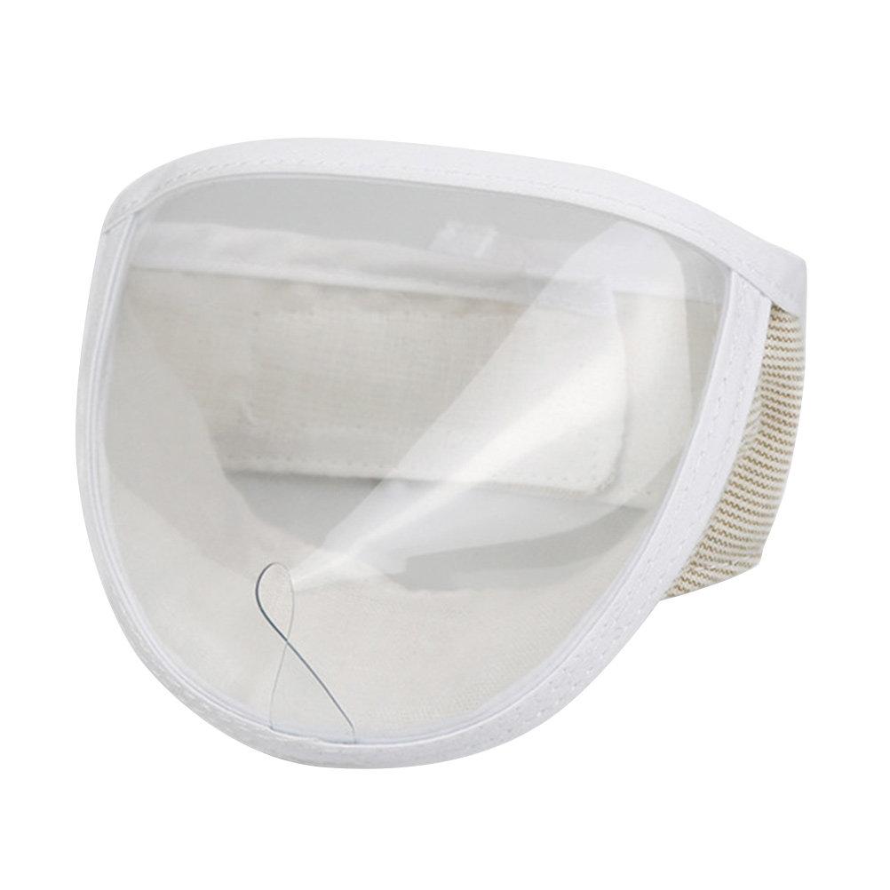 Cat Grooming Muzzle Transparent Breathable Mask for Kitten Anti-Licking Protection during Bathing and Nail Care Portable Design
