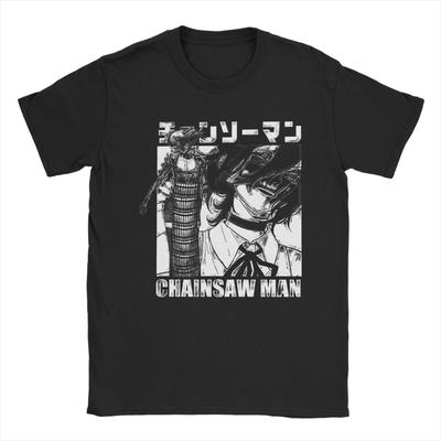 Chainsaw Man T Shirts for Men Women 100% Cotton Hipster T-Shirts Round Neck Tees Short Sleeve Clothes Adult