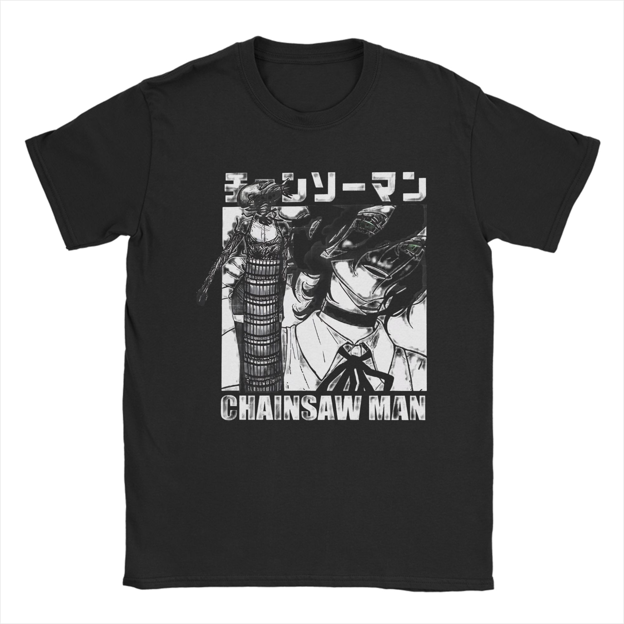 

Men Women s Chainsaw Man T Shirt Cotton Clothing Novelty Short Sleeve Crew Neck Tees Plus Size T-Shirts 4XL