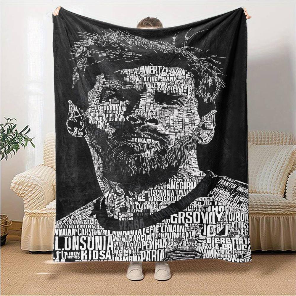World Cup Celebration printed flannel breathable and warm blanket, a stylish home gift, suitable for home, office and bedspread use. 0713a36