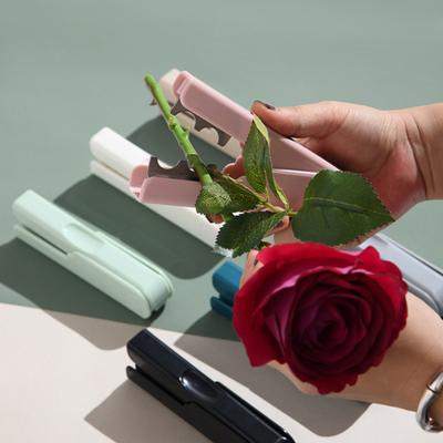 Pinza per rimozione spine con fibbia automatica, scanalatura per dita, stelo per fiori portatile, foglia, pinze per giardinaggio
