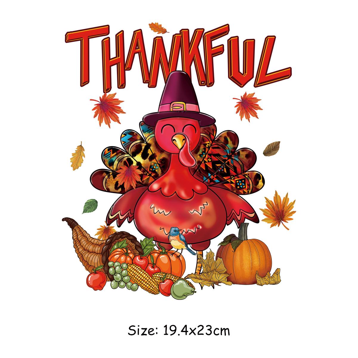 

Благодарная индейка, термонаклейки, праздничные наклейки, самодельный термопресс, моющиеся виниловые толстовки с капюшоном уровня A, топы, наклейки на ткань