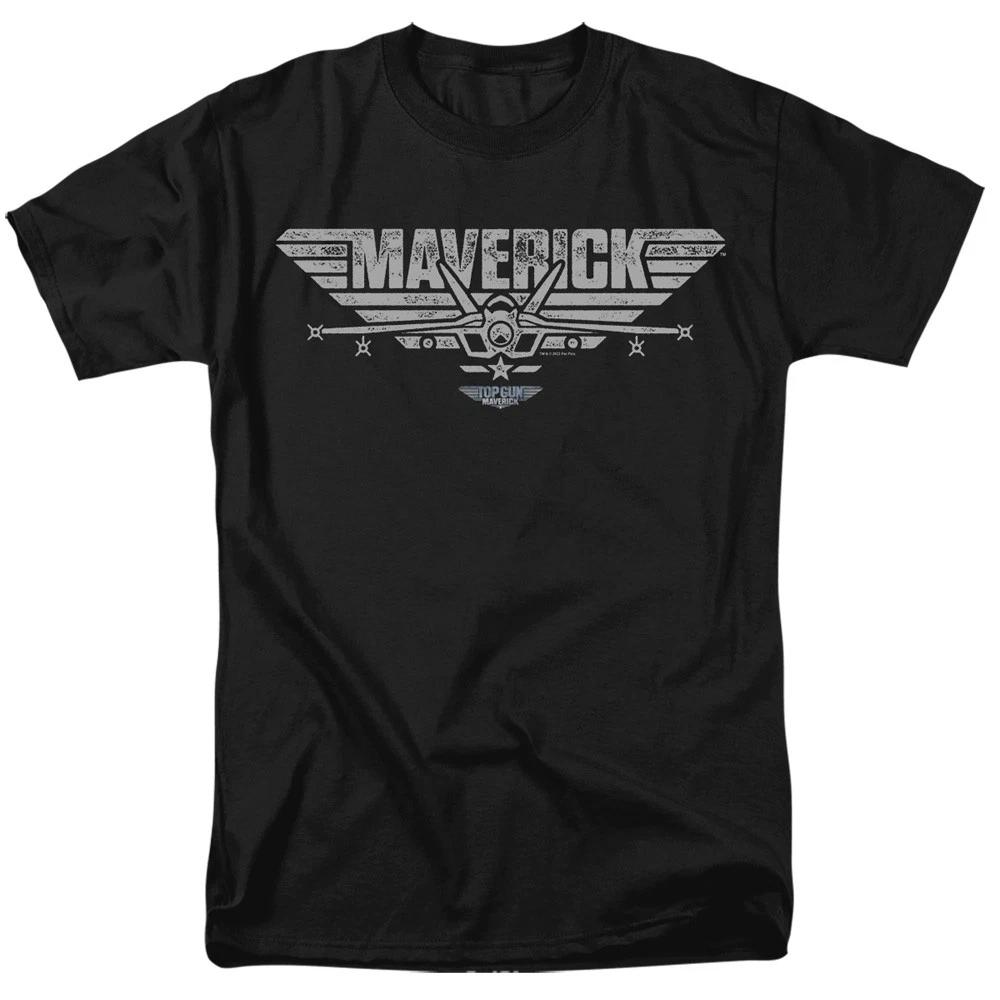 Top Gun: Maverick - Maverick Plane Logo - Adult Unisex T-Shirt - Black L