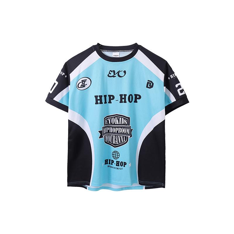 Korean Hip-Hop Quick-Dry Dance T-Shirt and Pants Set for Boys and Girls