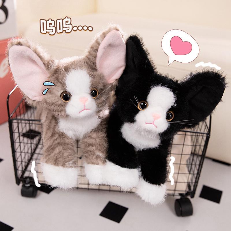 1Pc 53CM Kawaii German Cat Plush Toy Cute Big Eared Cats Doll Stuffed Soft Toy Birthday Gift Decoration Toy