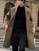 Poperdision Long Business Wool Chesterfield Plus Loose Long Oversized Gray Men's Coat, Coat, Autumn/Winter Coat, Jacket, Coat, Sizes, Fit, Stylish,