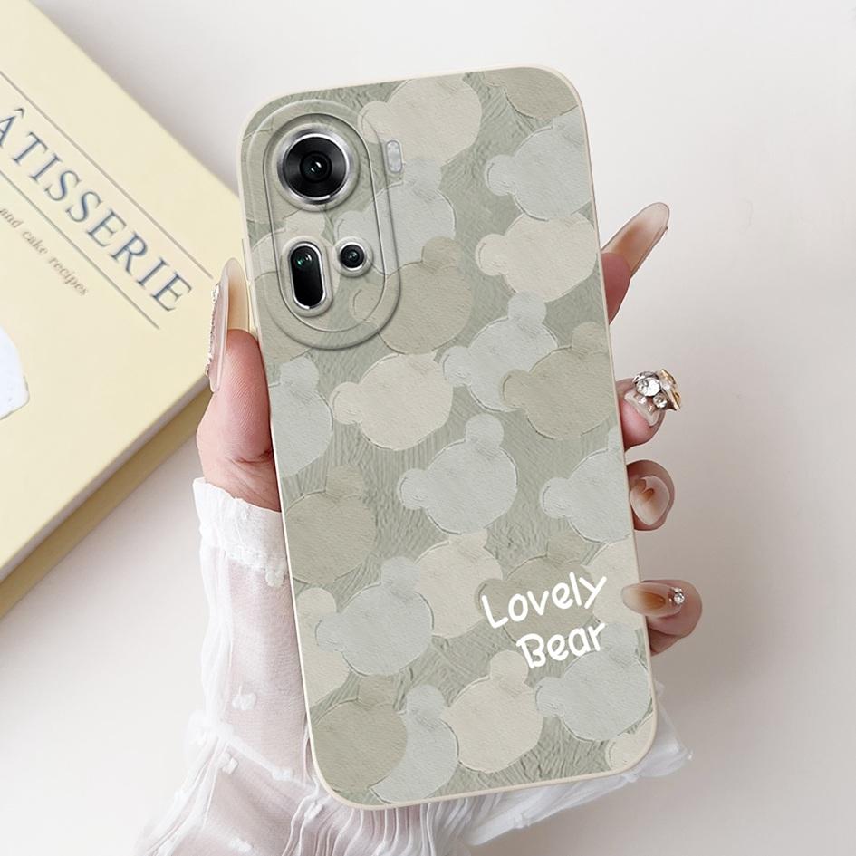 For OPPO Reno 11 5G Case CPH2599 Cover Lovely Panda Camera Protection Soft Silicon Phone Case For OPPO Reno11 Pro Reno 11F Coque