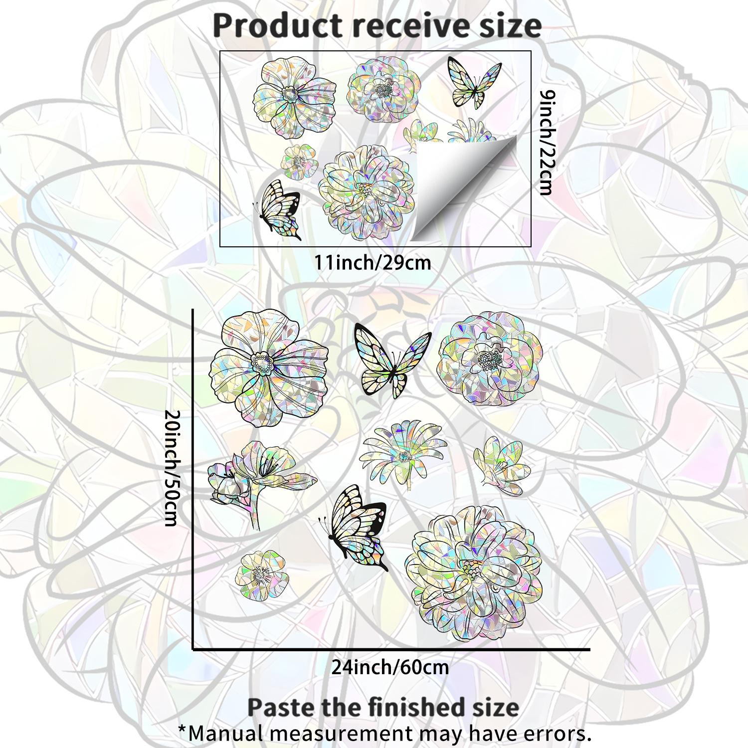 

Creative Colorful Flower Bedroom Bathroom Wall Beautification Stickers