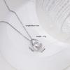 Simple Zircon Heart Star Water Drop Pendant Necklaces for Women Girls Fashion Accessories Stainless Steel Chain Jewelry Gifts