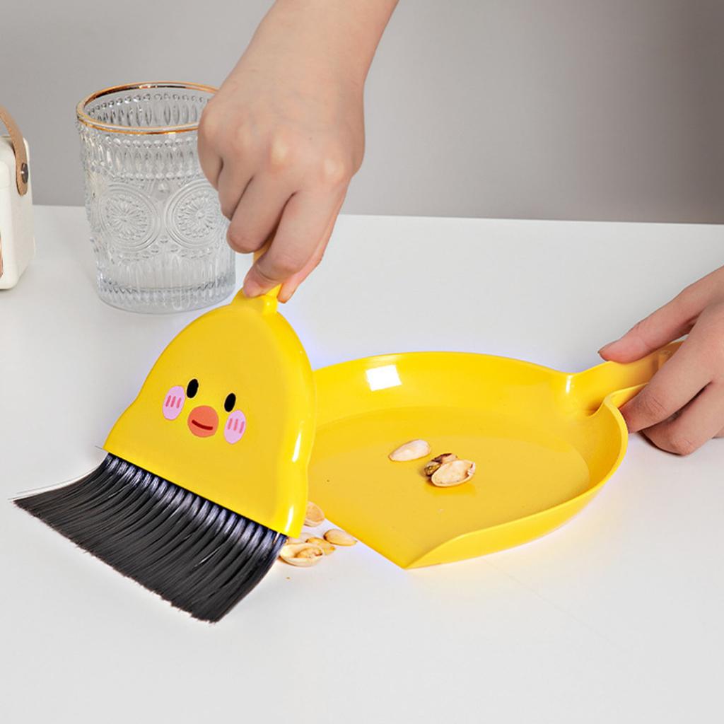 Broom Set Portable Kids Students Desktop Brush Dustpan Combo Cleaning Tools For Table Home