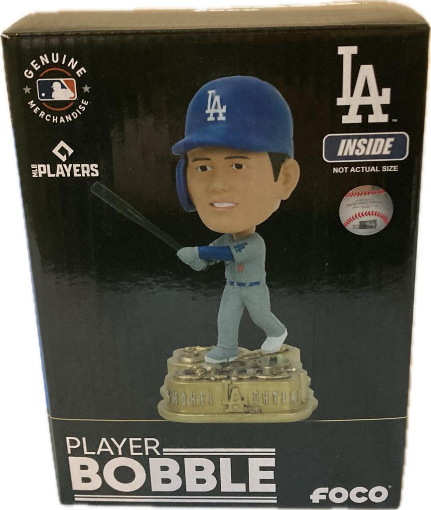 Limited Edition of 10,000: Shohei Ohtani Los Angeles Dodgers 50/50 Bubble Head Doll with Gold Base, Official MLB Item [Parallel Import]