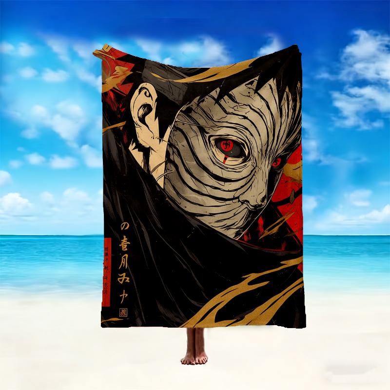 1pc Digital Print Nap Blanket, Naruto Blanket for Home Use, All Season Warmth, Christmas and Valentine's Day Gift Blanket