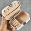 Elegant Heart-Shaped Rhinestone Jewelry Box for Earrings, Rings, and Necklaces