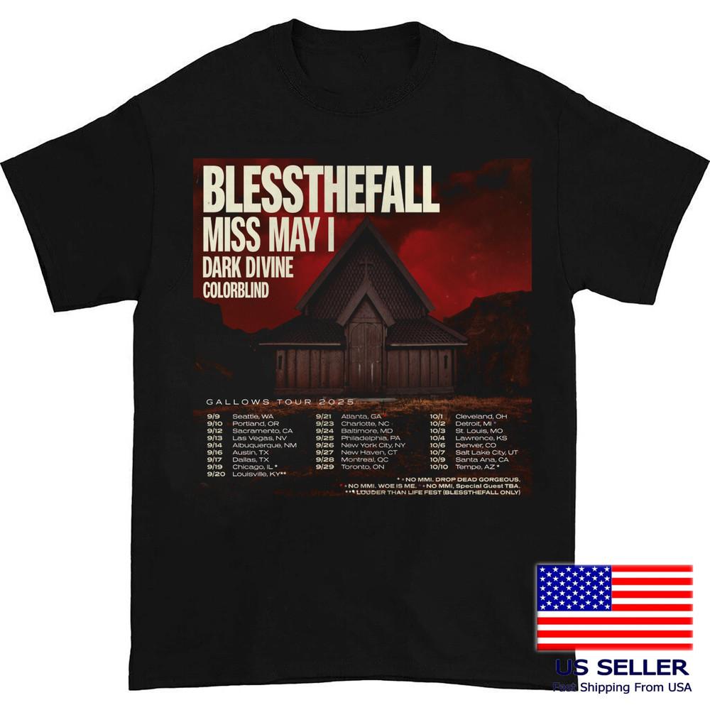 

NEW Blessthefall Band Gallows Tour Gift For Fan Unisex S to 5XL T-shirt MD966 Unisex T-Shirt XL