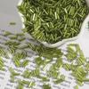 7mm Silver-Filled Glass Rice Tube Beads for DIY Jewelry, Necklace & Clothing Accessories
