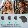 kwmobile 6x Ear Tips for Sony Replacement Ear 3 Sizes Silicone Earphone Caps WF-C710N - Tips, (S/M/L) -