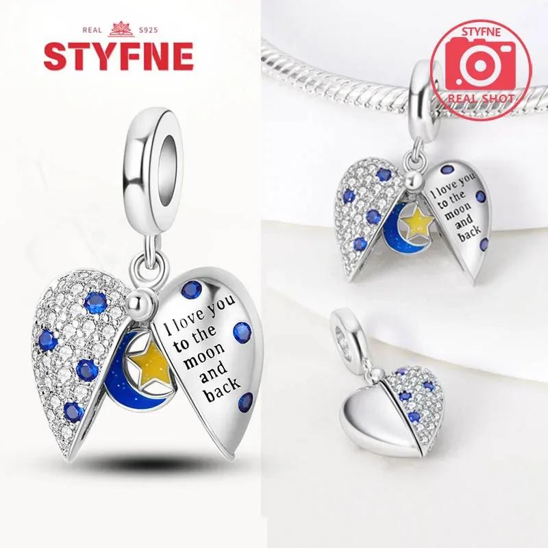 Copper Metal Star Moon Sun Series Charm Bead Components Luminous Bead Component Designed For Authentic Original Bracelet High Quality Fine Jewelry