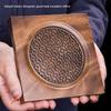 Square Shape Heat Insulation Coaster Wood Teapot Pad Walnut Teapot Mat  Tea Room Decor