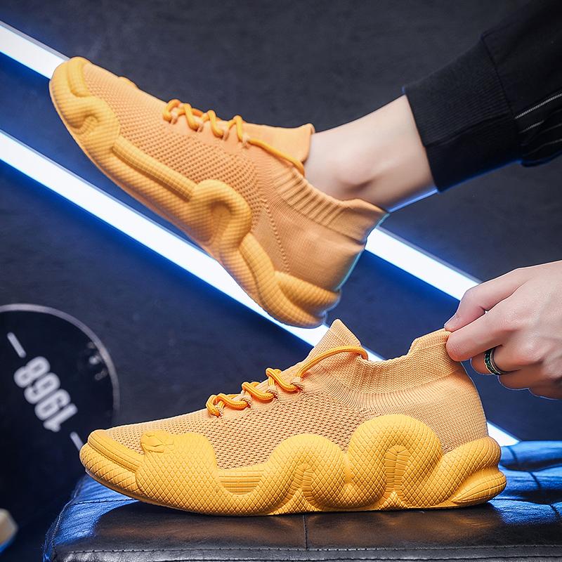 Comfortable Men's Designer Mesh Casual Sneakers Lace-up Outdoor Tennis Walking Fitness Men's Shoes Plus Size