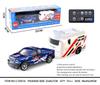 Mini Remote Control Car Toy 2.4G, Adjustable Speed, Lights & Trailer, 1:64 Alloy Simulation Model.