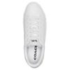 Coach Leather Round Toe Lace-Up Low-Top Sneakers Women Sneakers White CQ651-VUT