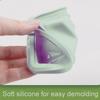 Silicone Ice Lolly Moulds, Reusable Popsicle Moulds for Homemade Ice Lollies Chocolate Bars BPA Free Food Grade Mold In