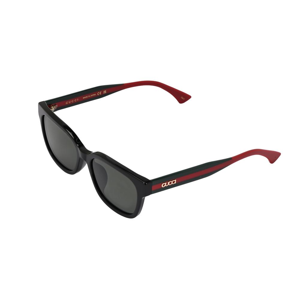 Gucci Striped Design Rectangular Sunglasses Men sunglasses Black GG1872SK001