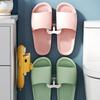 U-Shaped Plastic Slipper Rack, Wall-Mounted Perforation-Free Bathroom Draining Sandal Rack, Household Bathroom Storage Rack