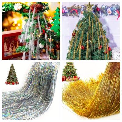 5000 Peças Reutilizáveis Decoração de Seda Colorida 47cm Conjunto de Festão de Gelo de Natal Decoração de Escada