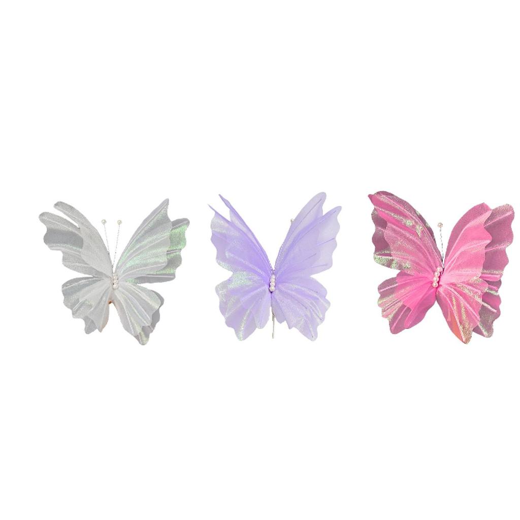 3D Artificial Butterfly Decoration Novelty Wedding Photo Prop Ornament for Holidays Anniversary Celebrations Festivals Banquet