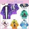 Demon Slayer Cartoon Printed Top Agatsuma Zenitsu Tanjiro Kamado Cosplay Costume