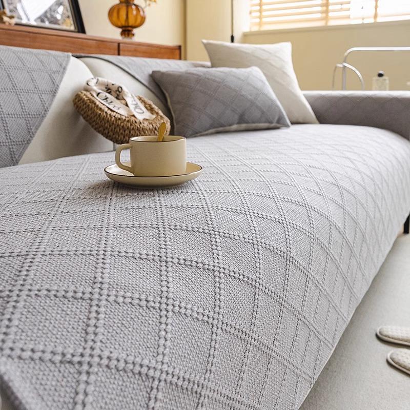 

Cotton And Linen Sofa Cushion, Universal Fabric For All Seasons, Linen Non-Slip Seat Cushion, Modern Simple And Advanced Sofa Cover Towel 70*70cm