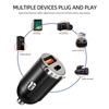 100W PD Car Charger Type-C Quick Charge QC3 4.0 Dual USB For Iphone Huawei Xiaomi Samsung Fast Charging USB Phone Mini Charger