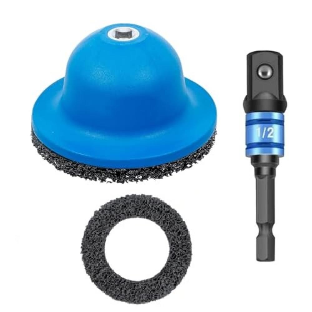 Car Wheel Rust Removal and Paint Grinding Tool for Polishing and Refurbishing Metal Frames with Spare Grinding Head