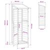 Garden Shed Brown 59.5 x 56 x 176.5 cm Solid Spruce Wood