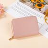 RFID anti-theft brush organ card bag, male and female card holder, card bag, multi-function zipper driver's license bag, small wallet.
