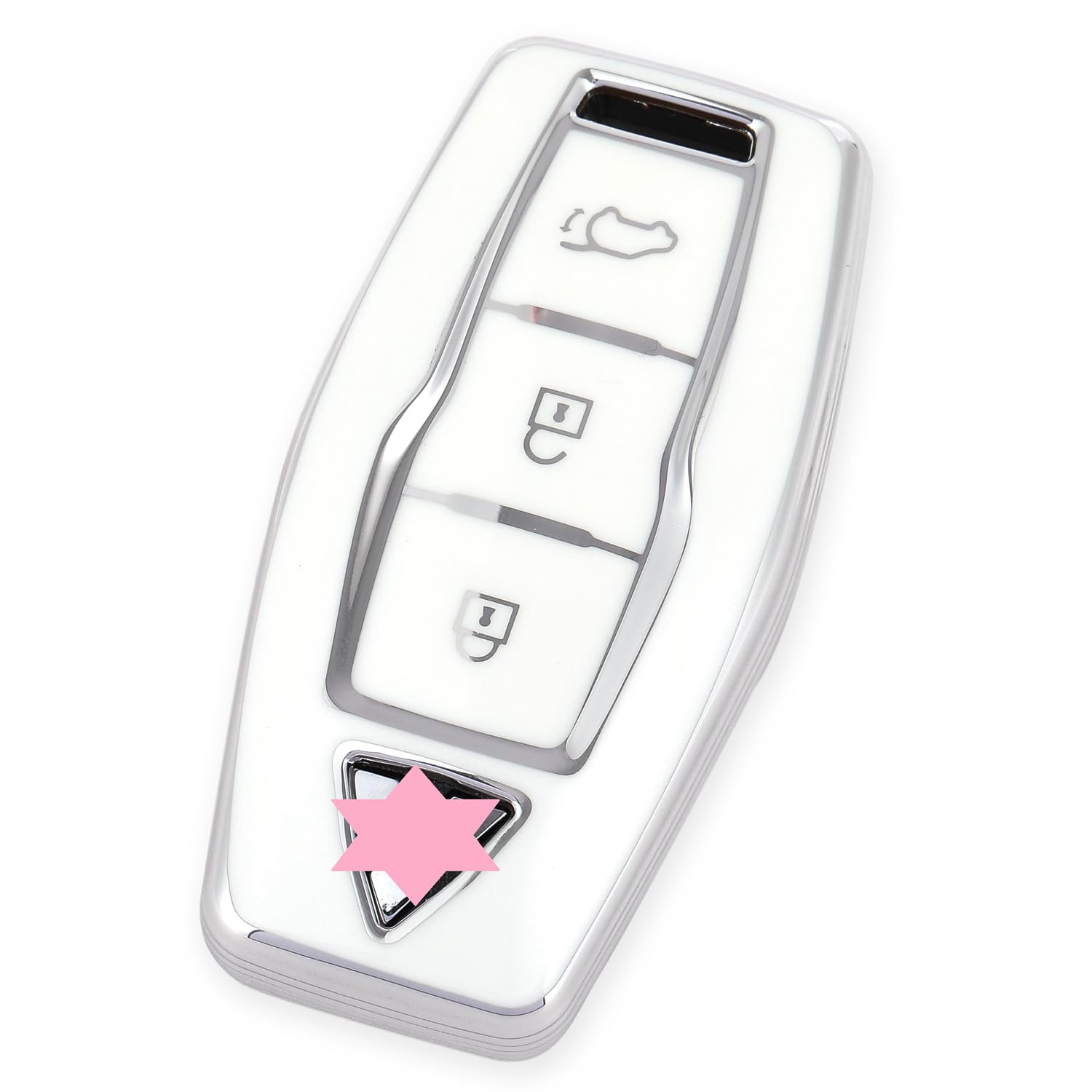 [YANMW] New Outlander Key Case Compatible with Mitsubishi OUTLANDER Key Cover New Outlander PHEV key case белый