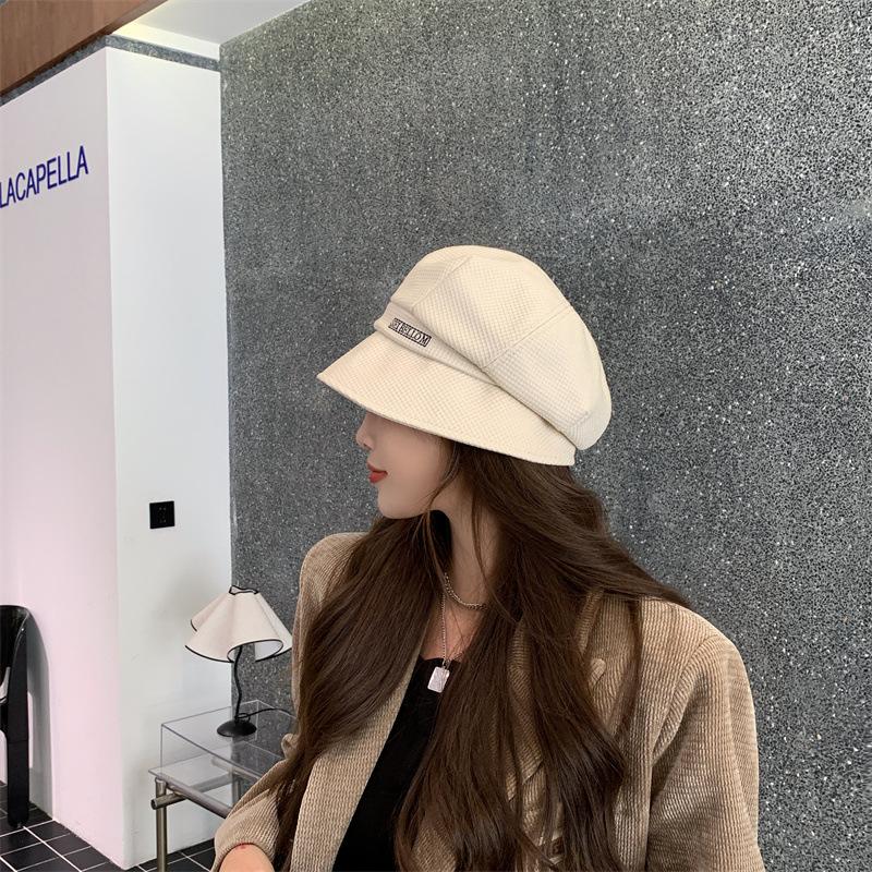 Panama women's small brimmed fisherman bucket basin hat Fashion outdoor knitting painter beret Caps H168