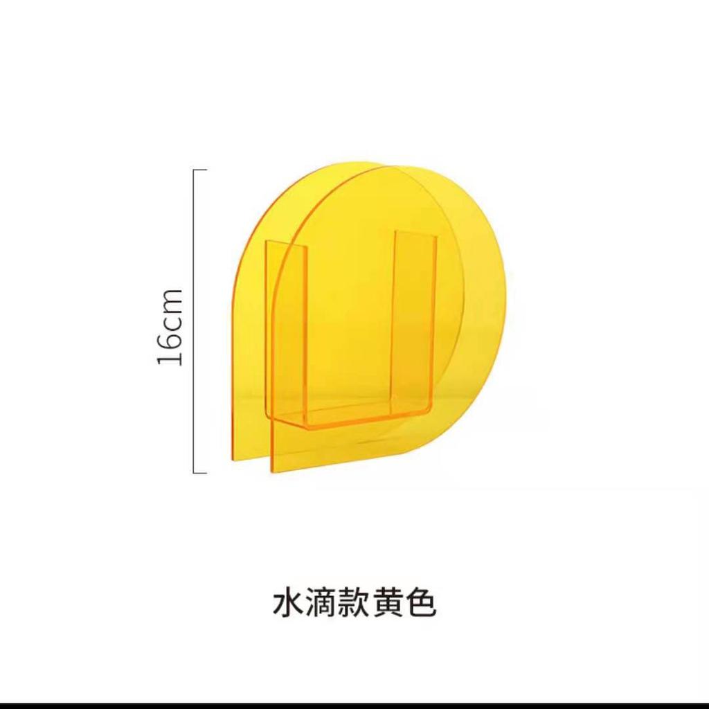 Ins-Stil Acrylvase Kreative Kunst Wellige Blume Hydroponische Blumenanordnung Tischdekoration Transparente Vase