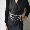 Geometric Metal Body Chain With Minimalist Design For Hip Hop Style Men Women