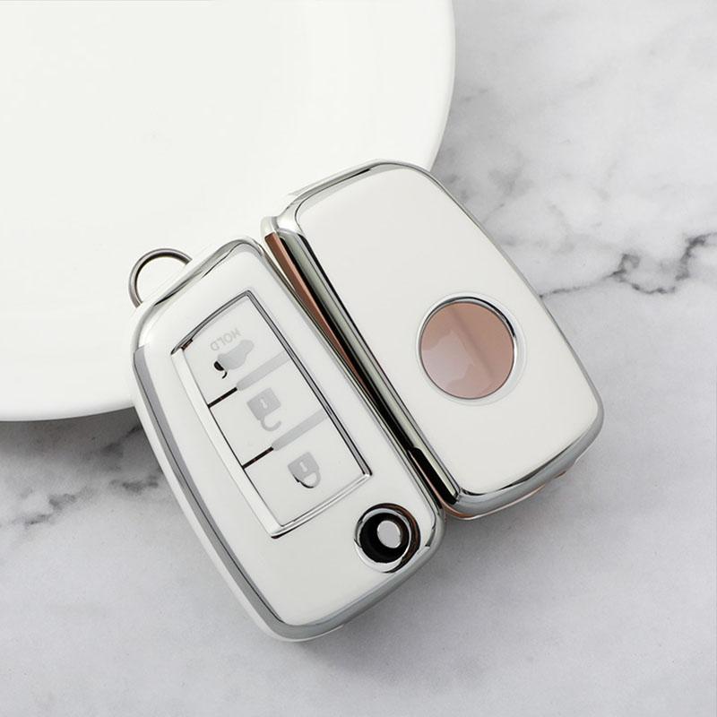 2/3/4 Button Shell Fob For Nissan Xtrail Sunny Cefiro A32 Qashqai J11 Juke Tpu Car Remote Flip Key Case Cover Accessories